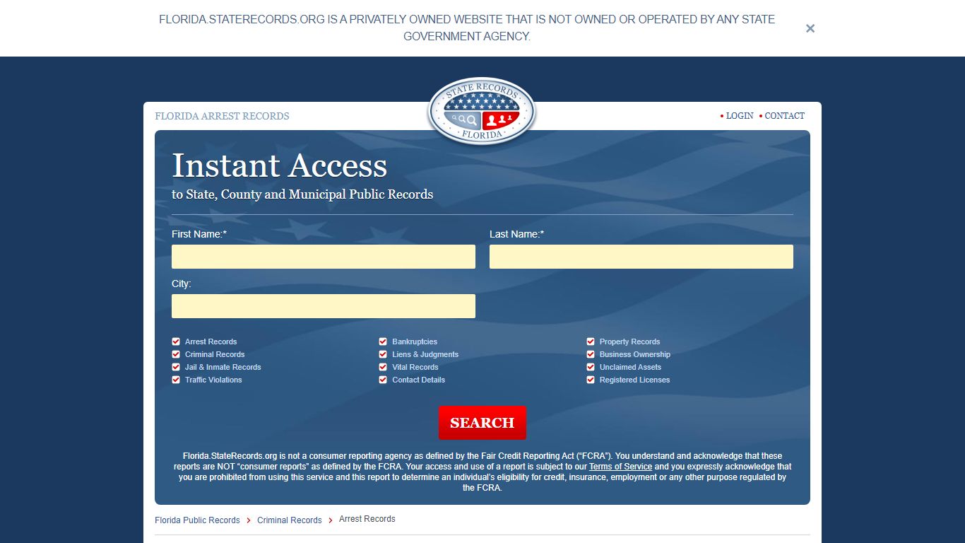 Florida Arrest Records Online | StateRecords.org